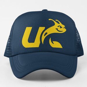 NEW UC Santa Cruz Banana Slugs Monogram Foam Trucker Mesh Snapback Hat NAVY